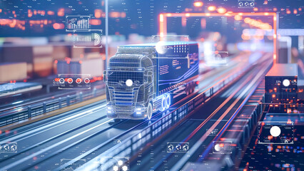 Next-gen supply chain logistics with real-time tracking information visualization 