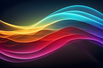 colorful glowing flow wave abstract background, backgrounds 