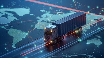 Next-gen supply chain logistics with real-time tracking information visualization 