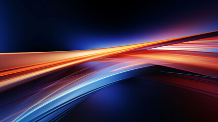 Abstract light background, realistic neon lines background illustration design
