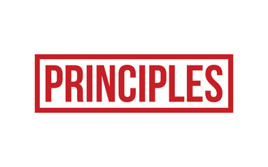 Principles Rubber Stamp Seal Vector