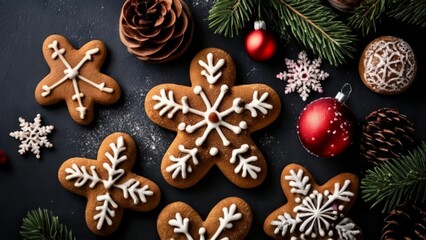  Warm holiday cheer with festive gingerbread cookies and decorations