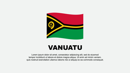 Vanuatu Flag Abstract Background Design Template. Vanuatu Independence Day Banner Social Media Vector Illustration. Vanuatu Background
