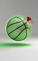 green basketball