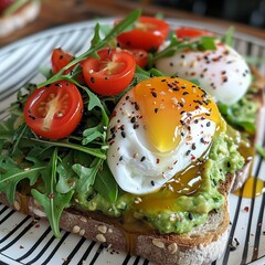 Sourdough toast Egg and Vegetable