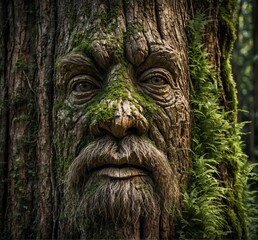 face of a tree