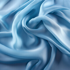 Obraz premium light silk blue fabric сreated with Generative Ai