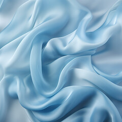 light silk blue fabric сreated with Generative Ai