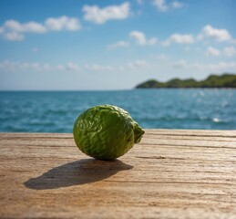 lemon on the beach
