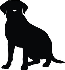 Labrador retriever silhouette