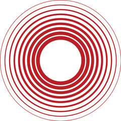 Red circle pattern for use in marketing materials.