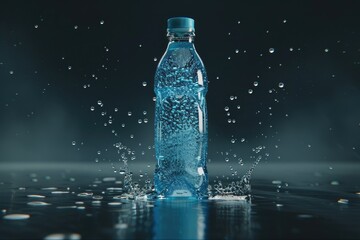 A dynamic sports drink advertisement