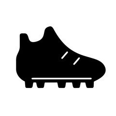 Football Cleats icon vector graphics element silhouette sign symbol illustration on a isolated Background