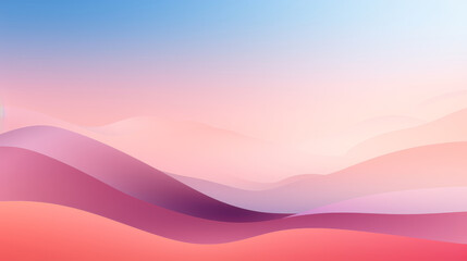 pink and blue sky with mountains in the background