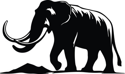 Fototapeta premium mammoth silhouette