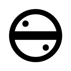 Cricket Ball icon vector graphics element silhouette sign symbol illustration on a Transparent Background 