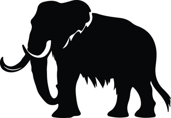 Fototapeta premium mastodon silhouette