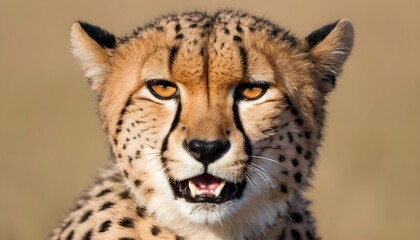A-Cheetah-With-Its-Fur-Bristling-Agitated- 2