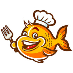 fish logo, fish mascot