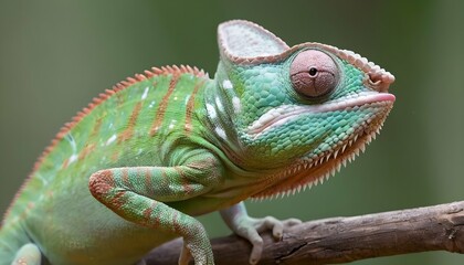 A-Chameleon-With-Its-Tongue-Flicking-Out-To-Catch- 2