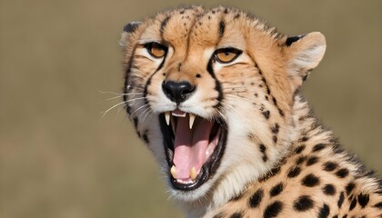 A-Cheetah-With-Its-Mouth-Open-Panting-From-Exerti-