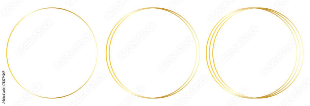 Poster hand drawn circle line sketch set isolated on white background. vector circular scribble doodle roun