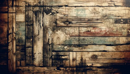 Rustic wood texture with grunge background.