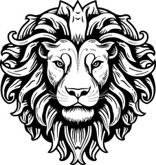 Obraz premium Lion - High Quality Vector Logo - Vector illustration ideal for T-shirt graphic