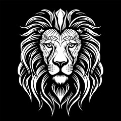 Fototapeta premium Lion - Minimalist and Flat Logo - Vector illustration