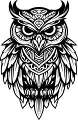 Fototapeta premium Owl - Minimalist and Flat Logo - Vector illustration