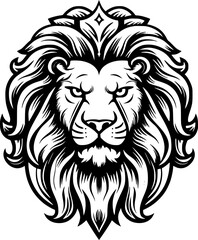 Obraz premium Lion - Minimalist and Flat Logo - Vector illustration