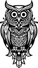 Fototapeta premium Owl - High Quality Vector Logo - Vector illustration ideal for T-shirt graphic