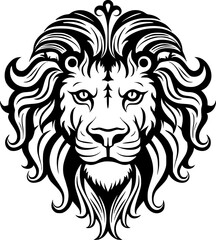 Fototapeta premium Lion | Minimalist and Simple Silhouette - Vector illustration
