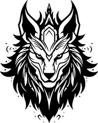 Fototapeta premium Lynx | Black and White Vector illustration