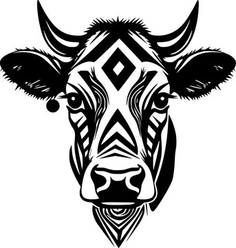 recommend clip art: Cow - High Quality Vector Logo - Vector illustration ideal for T-shirt graphic