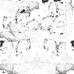 Grunge texture. Black dots and streaks on a white background. Vector EPS 10