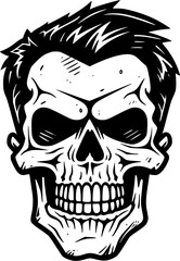 Fototapeta premium Skull - High Quality Vector Logo - Vector illustration ideal for T-shirt graphic