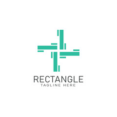 Rectangle Logo Suitable For Office Business, Health Logo, Medical Logo