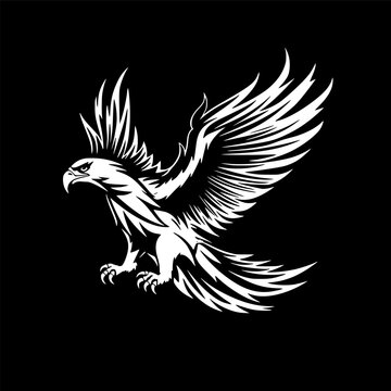 Hippogriff | Minimalist and Simple Silhouette - Vector illustration