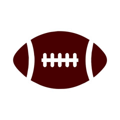 American Football icon vector graphics element silhouette sign symbol illustration on a Transparent Background 