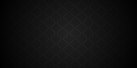 Vector geometric seamless technology gray and black triangle background. Abstract digital grid light pattern dark black and gray Polygon Mosaic triangle Background, business and corporate background