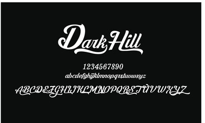 Elegant Font Uppercase Lowercase and Number. Classic Lettering Minimal Fashion Designs. Typography modern serif fonts regular decorative vintage concept. vector illustration