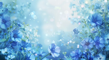 Nemophila Flower Background