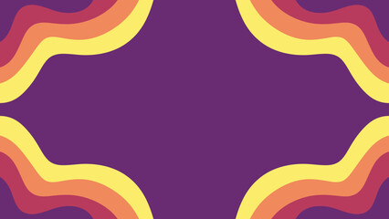Waves Frame Background with Purple Color Theme. Pattern for Cover book, booklet, banners ,pamphlet, posters, frame, borders, presentations, flyers, advertising
