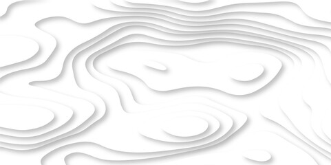 Vector topographic Gray and white wave Seamless abstract white papercut background 3d realistic design use for ads banner and advertising print design 3d topography relief.