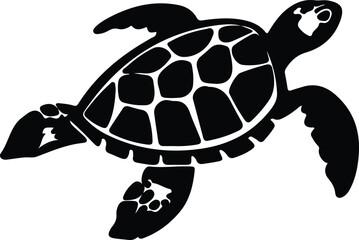 sea turtle silhouette