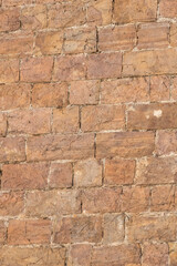 Very old stone wall, perfect for background.. Barcelona, Catalonia, Spain.