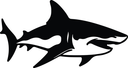 Fototapeta premium shark silhouette