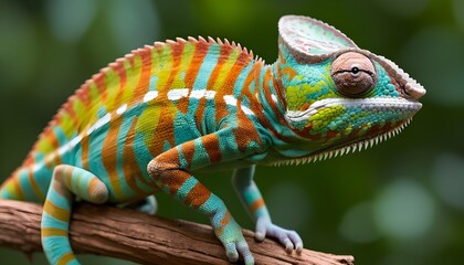 A-Chameleon-With-Its-Skin-Patterned-Like-Tree-Bark- 2