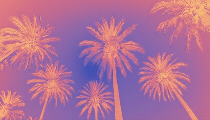 palm trees,vintage style